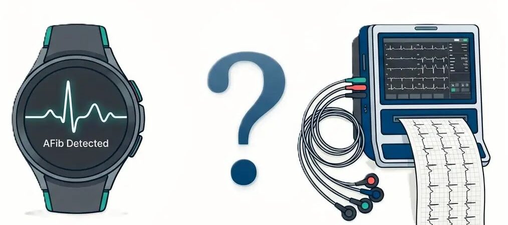 How Does a Smartwatch ECG Differ from a Clinical ECG? (Comparison)